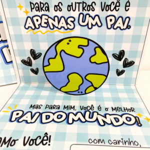 CARTÃO O MELHOR PAI DO MUNDO
