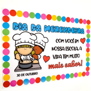 PAINEL + CARTÃO DIA DA MERENDEIRA