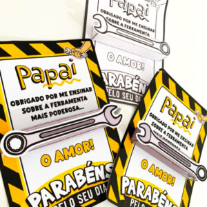 CARTÃO DIA DOS PAIS FERRAMENTA
