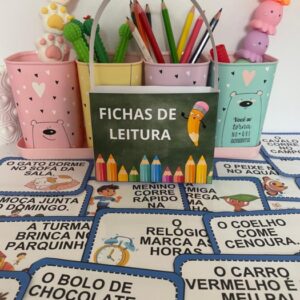 FICHAS DE LEITURA - LETRA BASTÃO