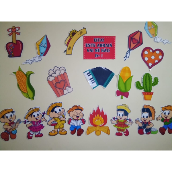 PAINEL ARRAIÁ DA TURMA DA MÔNICA - Imagem 2